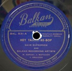Download Dave Zupkovich And Balkan Recording Artists - Hey Tambu Re Bop Whistler Polka