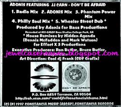 Download Adonis Featuring J J Carn - Dont Be Afraid