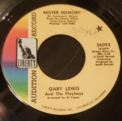 Download Gary Lewis & The Playboys - Mister Memory Everyday I Have To Cry Some