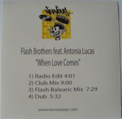 Download Flash Brothers Feat Antonia Lucas - When Love Comes
