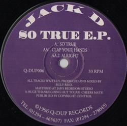 Download Jack D - So True