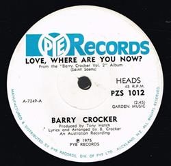 Download Barry Crocker - Love Where Are You Now