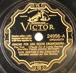 Download Don Bestor Y Su Orquesta Duke Ellington Y Su Orquesta - Gracias Por Una Noche Encantadora Las Delicias Del Sabado