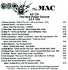lytte på nettet Various - MAC AC CD The New Power Source July 1995