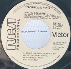 Download Miguel Gallardo - Muchachita Como Un Gondolier