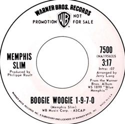 Download Memphis Slim - Boogie Woogie 1 9 7 0 Chicago Seven