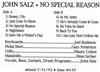 John Salz - No Special Reason