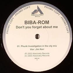 Download BibaRom - Dont You Forget About Me