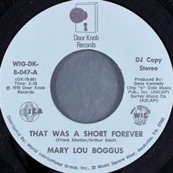 Download Mary Lou Boggus - That Was A Short Forever