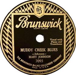 Download Mary Johnson - Muddy Creek Blues Room Rent Blues