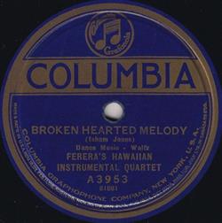 Download Ferera's Hawaiian Instrumental Quartet - Broken Hearted Melody Hula Hula Rose