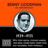 écouter en ligne Benny Goodman - In Chronology 1934 1935