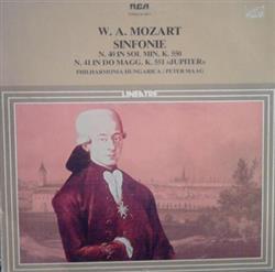 Download W A Mozart Philharmonia Hungarica Peter Maag - Sinfonie N40 In Sol Min K 550 N 41 In Do Magg K 551 Jupiter