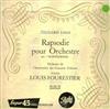 last ned album Édouard Lalo Orchestre De L'Association Des Concerts Colonne, Louis Fourestier - Rapsodie Pour Orchestre Dite Norvégienne