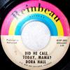 écouter en ligne Dora Hall - Did He Call Today Mama Just My Style
