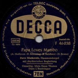 Download Dave Mackersie - Papa Loves Mambo Mets Deux Thunes Dans LBastringue