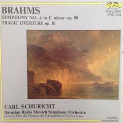 Download Brahms, Carl Schuricht, Bavarian Radio Munich Symphony Orchestra - Symphony No 4