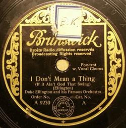 Download Duke Ellington And His Famous Orchestra - I Dont Mean A Thing If It Aint Got That Swing Rose Room In Sunny Roseland
