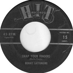 Download Benny Lattimore Peggy Thompson - Snap Your Fingers I Sold My Heart To The Junkman