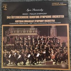 Download ORF Symphonieorchester, ORFChor, Gottfried Preinfalk, Igor Stravinsky - Mass Psalm Symphony