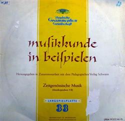 Download Various - Zeitgenössische Musik Musikepochen VII