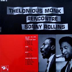 Download Thelonious Monk Sonny Rollins - Thelonious Monk Rencontre Sonny Rollins