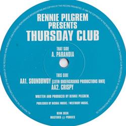 Download Rennie Pilgrem Presents Thursday Club - Paranoia