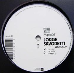Download Jorge Savoretti - Claridad EP