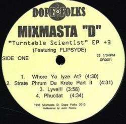 Download Mixmasta D - Turntable Scientist EP 3