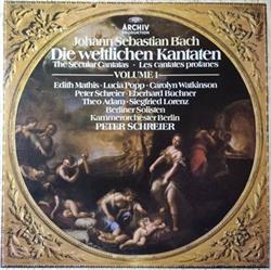 Download Johann Sebastian Bach, Berliner Solisten, Kammerorchester Berlin, Peter Schreier - Die Weltlichen Kantaten Volume 1