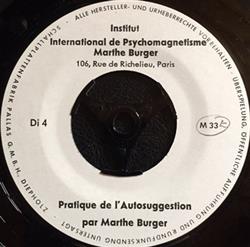 Download Marthe Burger - Pratique De LAutosuggestion