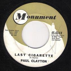 Download Paul Clayton - Last Cigarette