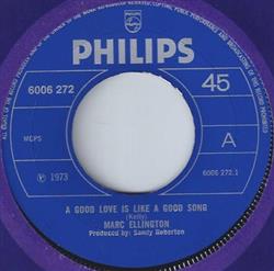 Download Marc Ellington - A Good Love Is Like A Good Song