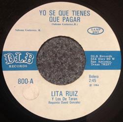 Download Lita Ruiz ,Y Los De Teran - Yo Se Que Tienes Que Pagar