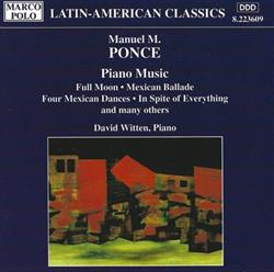 Download Manuel M Ponce, David Witten - Piano Music