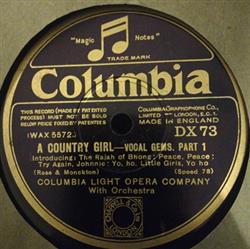 Download Columbia Light Opera Company - A Country Girl Vocal Gems