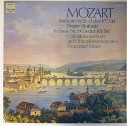 Download Mozart, Collegium Aureum Auf Originalinstrumenten, Franzjosef Maier - Sinfonie Nr 38 D dur KV 504 Prager Sinfonie Sinfonie Nr 39 Es dur KV 543