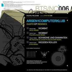 Download Arsen1Computerklub - Gusto EP Remixes