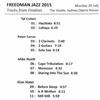 ouvir online Various - Freedman Jazz 2015 Tracks From Finalists