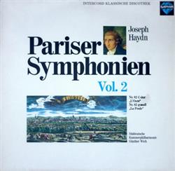 Download Joseph Haydn, Süddeutsche Kammerphilharmonie, Günther Wich - Pariser Symphonien Vol 2