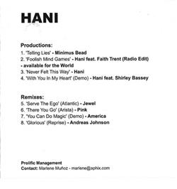 Download Hani - Productions Remixes