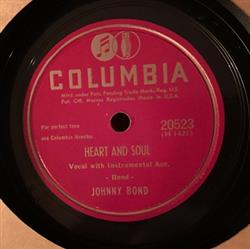 Download Johnny Bond - Heart And Soul I Wont Stand In Your Way