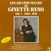 Ginette Reno - Les Grands Succès De Ginette Reno Vol 1 1960 1970