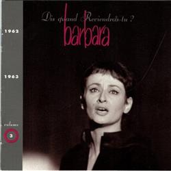 Download Barbara - Volume 3 19621963 Dis Quand Reviendras Tu