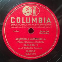 Download Carlo Buti con L'Orchestra Ferruzzi - Acquaiola Campagnola Femmina di Lusso