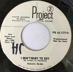 Download Malcolm Dodds - I Dont Want To Cry