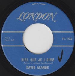 Download David Alande - Dire Que Je LAime