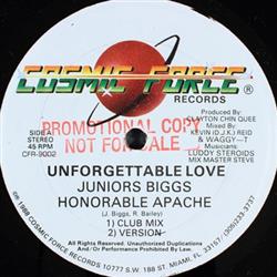 Download Junior Biggs, Honorable Apache Singer Mikey, Fleshy Ranks - Unforgettable Love Come To Me