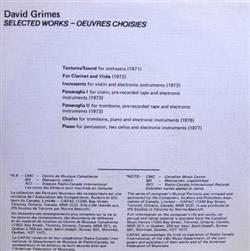 Download David Grimes - Portrait Musical