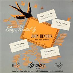 Download John Hendrik - Long Recital By John Hendrik Tenor With Orchestra